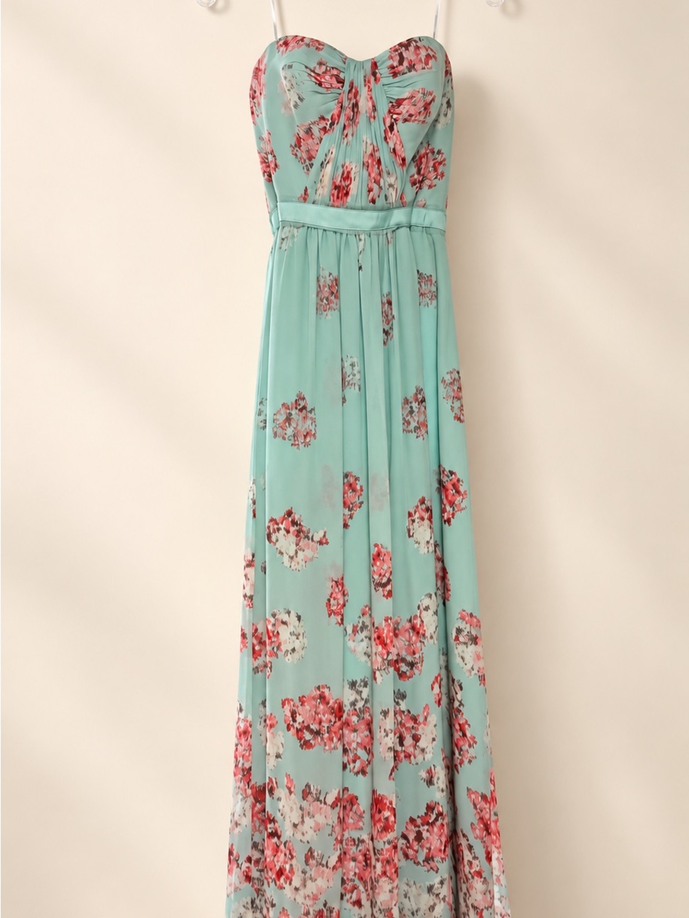 Floral Mint Maxi Skirt